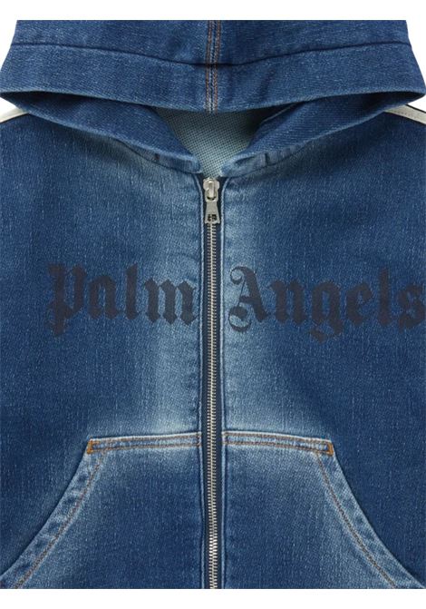 Giubbino unisex blu in cotone PALM ANGELS | PGYH001F24DEN/DELBLU